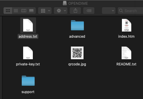 OPENDIME: Physical instantiation of Bitcoin